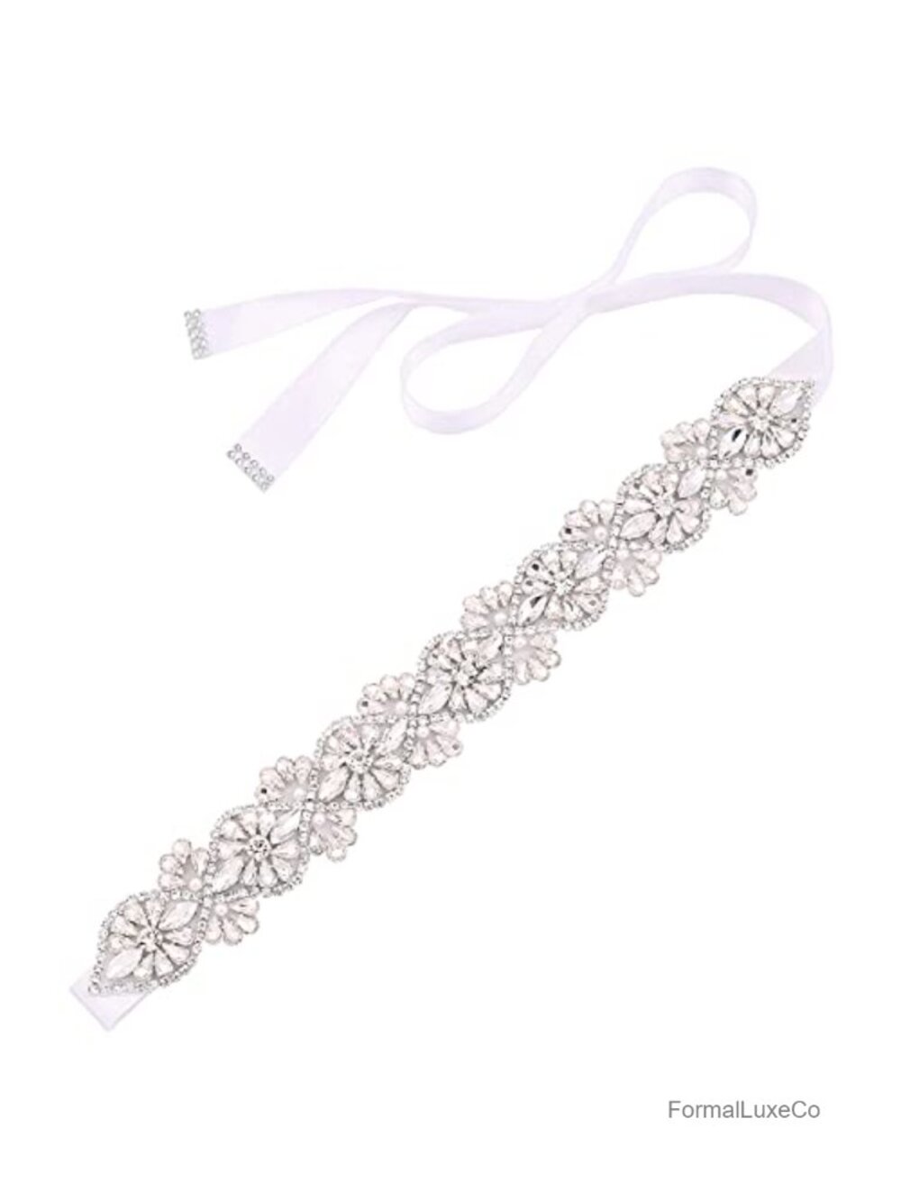 Crystal Rhinestone Bridal Belt Wedding Sash Dress Accessory